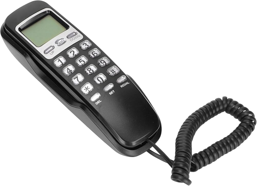 Téléphone filaire avec écran